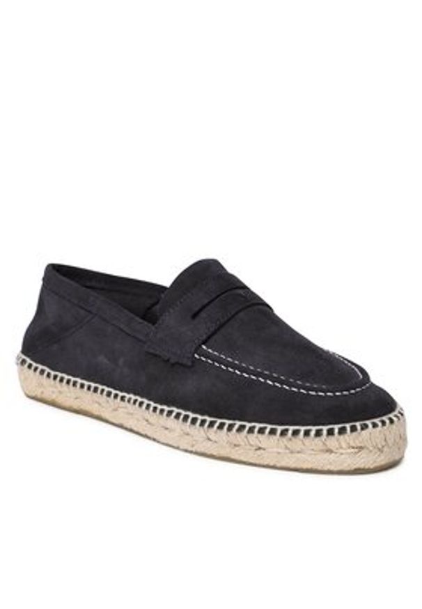 Manebi Espadryle Loeafers Espadrilles K 1.5 Granatowy. Kolor: niebieski. Materiał: skóra, zamsz