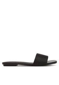 Calvin Klein Klapki Flat Slide Jacq HW0HW02389 Czarny. Kolor: czarny. Materiał: materiał #1