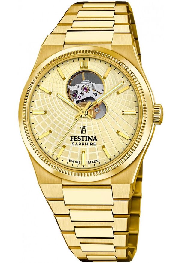 Zegarek męski Festina F20062-2 złoty. Kolor: złoty