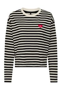only - ONLY Bluzka Livina 15359682 Czarny Regular Fit. Kolor: czarny. Materiał: bawełna