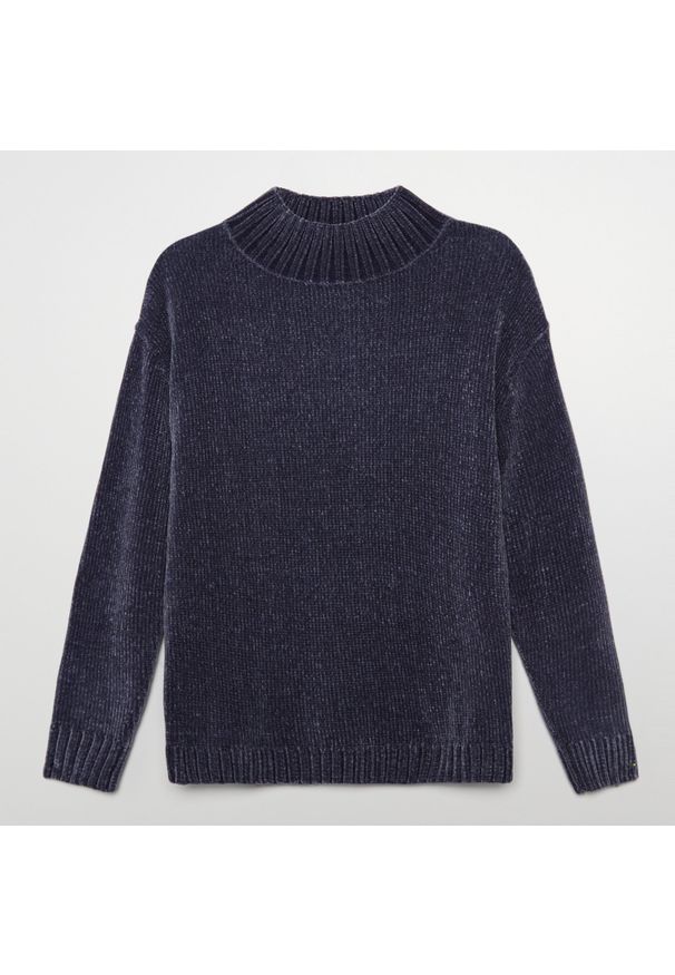 Cropp - Sweter z półgolfem - Szary. Kolor: szary