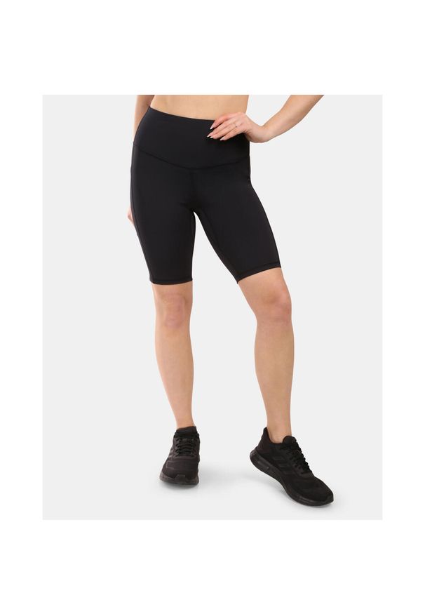 Damskie krótkie legginsy Kilpi ARTEMI-W z funkcją OPTI-DRY. Kolor: czarny. Materiał: nylon. Długość: krótkie. Sport: kolarstwo, bieganie