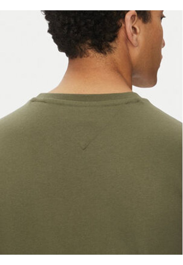 TOMMY HILFIGER - Tommy Hilfiger T-Shirt Ess Seasonal MW0MW39995 Zielony Regular Fit. Kolor: zielony. Materiał: bawełna
