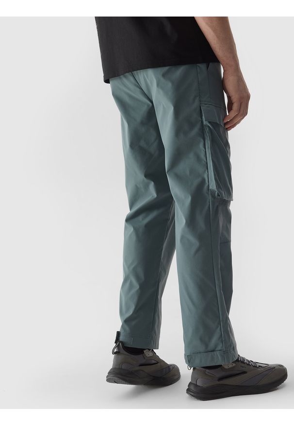 4f - 4F Spodnie casual cargo 4Way Stretch męskie - khaki 3XL. Okazja: na co dzień. Kolor: oliwkowy, brązowy, wielokolorowy. Materiał: materiał, syntetyk, tkanina. Styl: casual