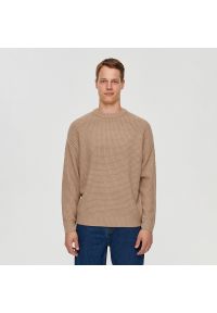 House - Luźny sweter beżowy - Beżowy. Kolor: beżowy