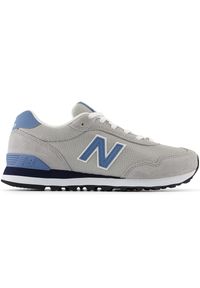 Buty damskie New Balance WL515ABB – szare. Okazja: na co dzień. Kolor: szary. Materiał: syntetyk, zamsz, materiał, guma, skóra. Szerokość cholewki: normalna