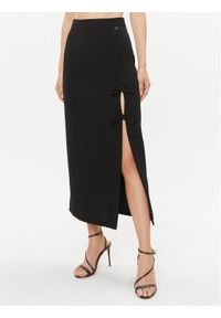 Dixie Spódnica midi G319Z041 Czarny Regular Fit. Kolor: czarny. Materiał: syntetyk