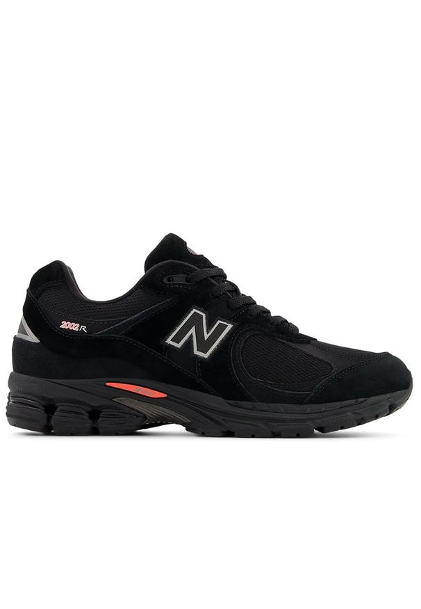 Buty unisex New Balance U2002RG - czarne. Kolor: czarny, różowy. Materiał: guma, zamsz. Szerokość cholewki: normalna