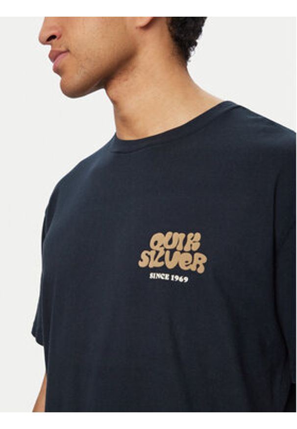 Quiksilver T-Shirt Fruits Tide EQYZT08296 Czarny Regular Fit. Kolor: czarny. Materiał: bawełna