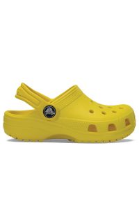 Klapki Crocs Classic Clog 206991-7C1 - żółte. Kolor: żółty. Sezon: lato. Styl: młodzieżowy