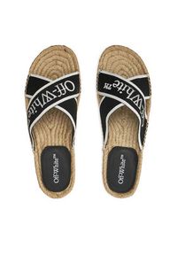 OFF-WHITE - Off-White Espadryle OWIB012S23FAB0011001 Czarny. Kolor: czarny. Materiał: materiał #5