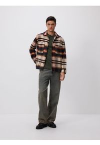 Reserved - Koszula comfort fit w kratę - wielobarwny. Materiał: tkanina #1