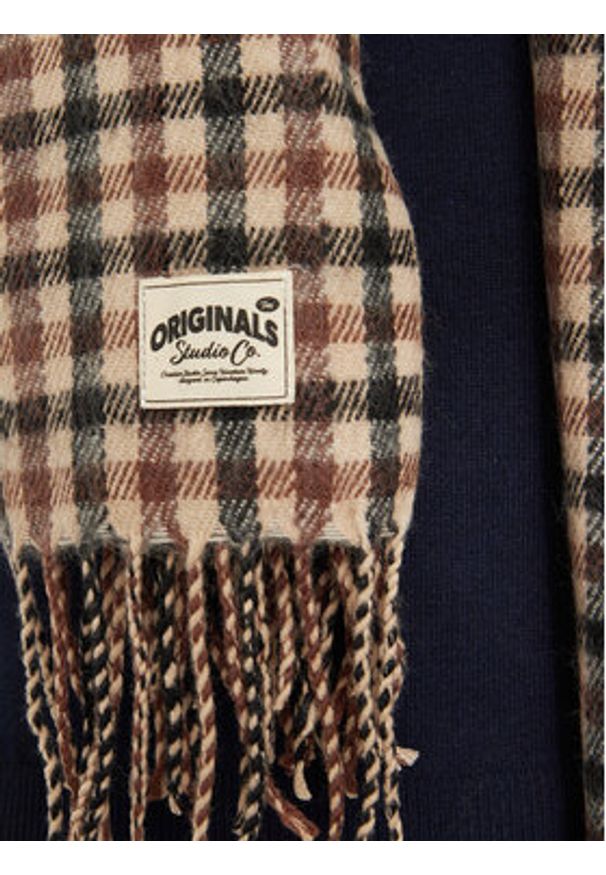 Jack & Jones - Jack&Jones Szalik Clint 12267269 Brązowy. Kolor: brązowy. Materiał: poliester, materiał