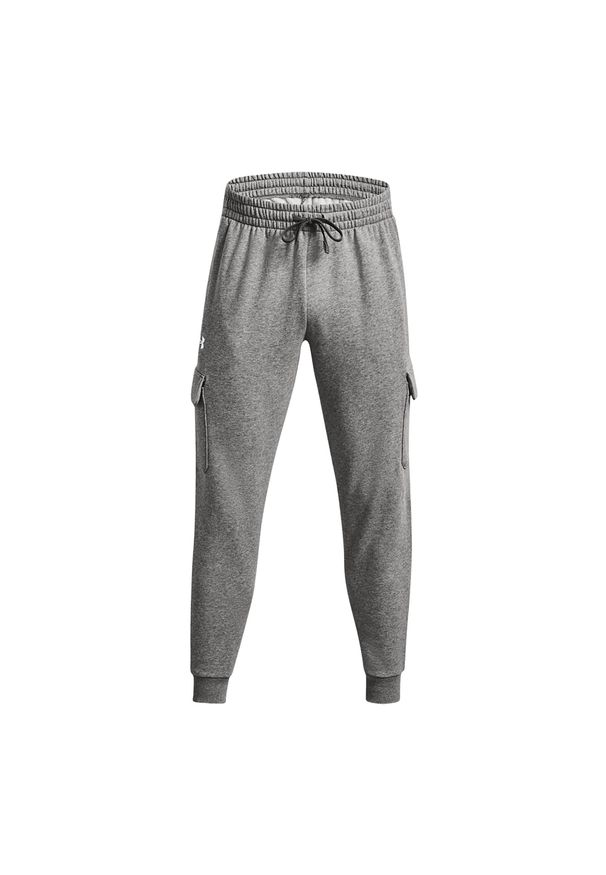 Spodnie męskie Under Armour Rival Fleece Cargo Jogger. Kolor: szary