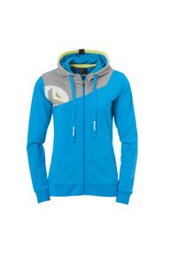 KEMPA - Damska kurtka z kapturem Kempa Core 2.0. Typ kołnierza: kaptur. Kolor: wielokolorowy, niebieski, szary. Sport: fitness, piłka ręczna