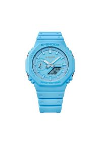G-Shock Zegarek GA-2100-2A2ER Niebieski. Kolor: niebieski. Materiał: syntetyk #1