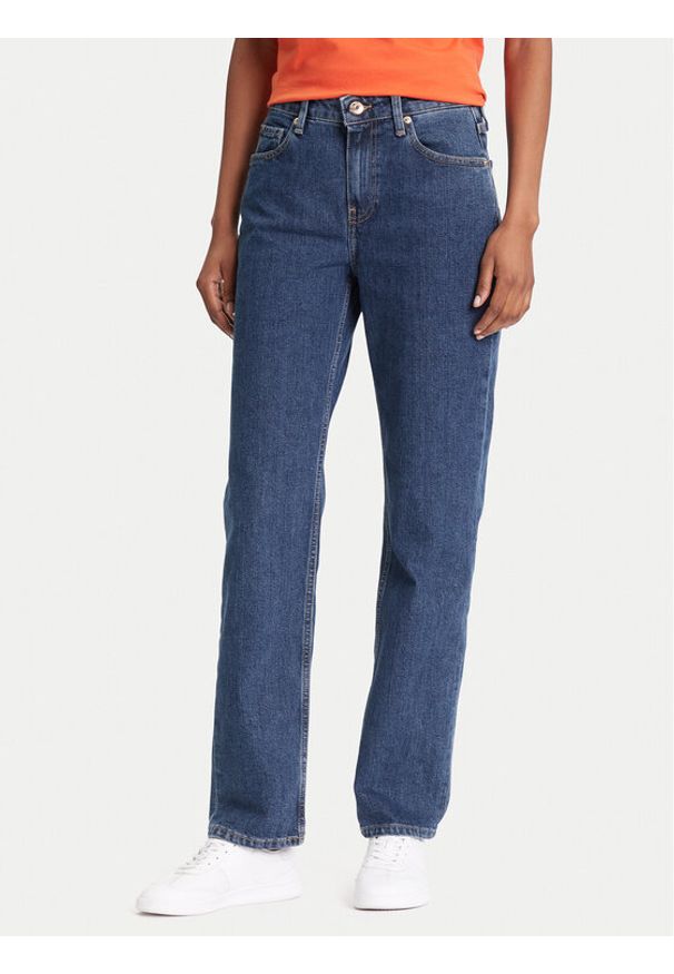 TOMMY HILFIGER - Tommy Hilfiger Jeansy Classic WW0WW45672 Niebieski Straight Fit. Kolor: niebieski