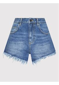 Sisley Szorty jeansowe 42DNL9004 Niebieski Regular Fit. Kolor: niebieski. Materiał: bawełna #5