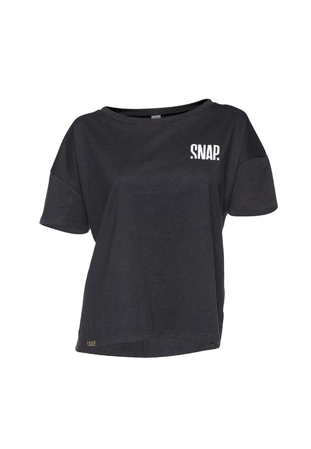 SNAP CLIMBING - Damska koszulka w stylu crop top Snap Climbing. Kolor: czarny. Sport: wspinaczka