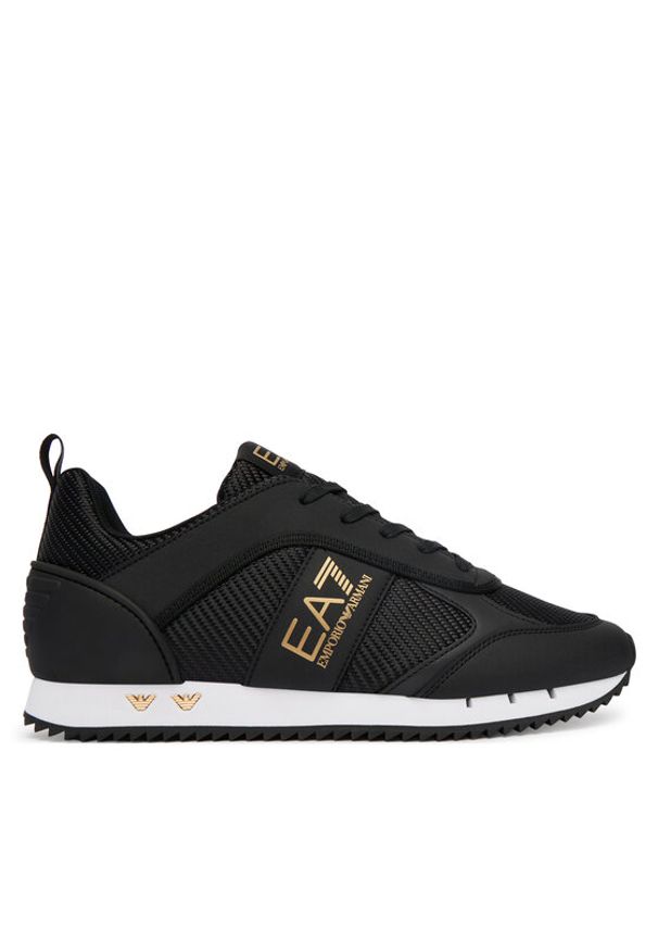 EA7 Emporio Armani Sneakersy 7X000337 AF18613 MZ185 Czarny. Kolor: czarny. Materiał: skóra