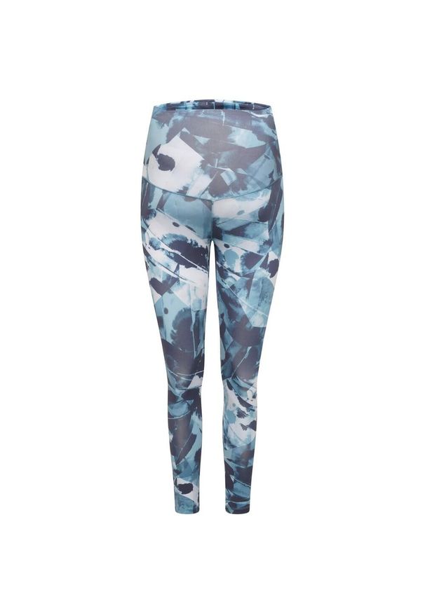 DARE 2B - Legginsy Damskie Z Nadrukiem Influential II. Kolor: niebieski. Wzór: nadruk. Sport: bieganie