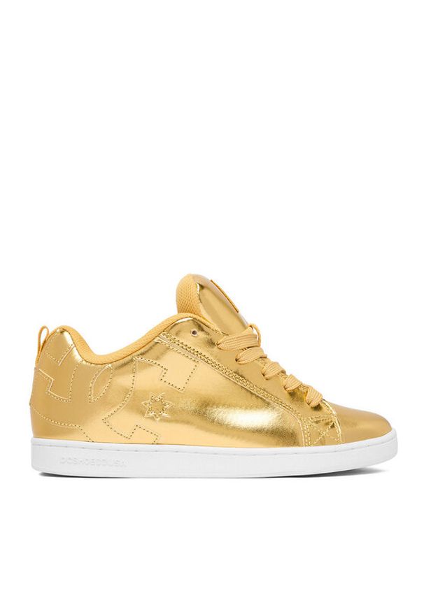 DC Shoes Sneakersy EO-COURT GRAFFIK DC01662116 Złoty. Kolor: złoty. Materiał: skóra, syntetyk