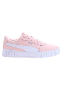 Buty młodzieżowe Puma Carina 2.0 Jr 386185 07. Kolor: biały, wielokolorowy. Materiał: syntetyk, materiał. Sport: turystyka piesza