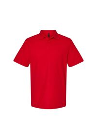 GILDAN - Koszulka Polo Dla Dorosłych Unisex Softstyle Pique. Typ kołnierza: polo. Kolor: czerwony