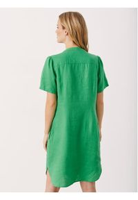 Part Two Sukienka codzienna Aminase 30306783 Zielony Regular Fit. Okazja: na co dzień. Kolor: zielony. Materiał: len. Typ sukienki: proste. Styl: casual