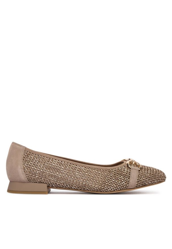 Baleriny Caprice. Kolor: brązowy