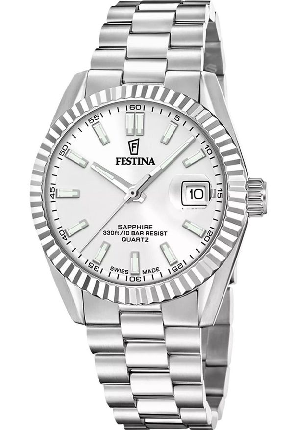 Zegarek Festina Zegarek męski Festina F20084-A srebrny. Kolor: srebrny