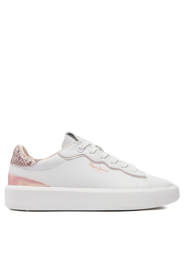 Pepe Jeans Sneakersy Dobbie Seal PLS00006 Biały. Kolor: biały. Materiał: materiał