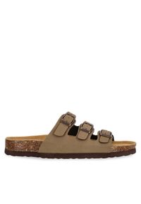 CRUZ Klapki Santa CR192185 Beżowy. Kolor: beżowy. Materiał: skóra #1