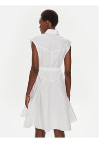 Pinko Sukienka koszulowa Anaceta 103111 A1P4 Biały Regular Fit. Kolor: biały. Materiał: bawełna. Typ sukienki: koszulowe #3