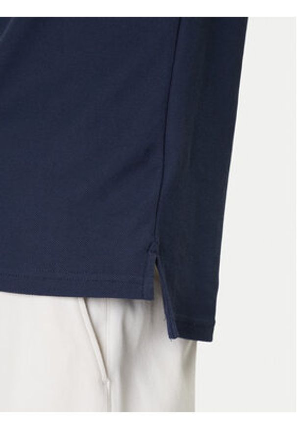 Nautica Polo Atabay N1S03424 Granatowy Regular Fit. Typ kołnierza: polo. Kolor: niebieski. Materiał: syntetyk, bawełna