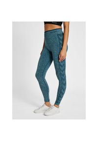Legging damski bezszwowy midriff Hummel Mt Una Mid. Kolor: zielony