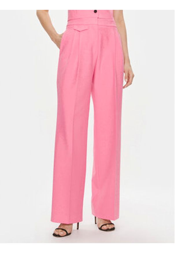 Hugo Spodnie materiałowe Helepher 50508637 Różowy Relaxed Fit. Kolor: różowy. Materiał: syntetyk