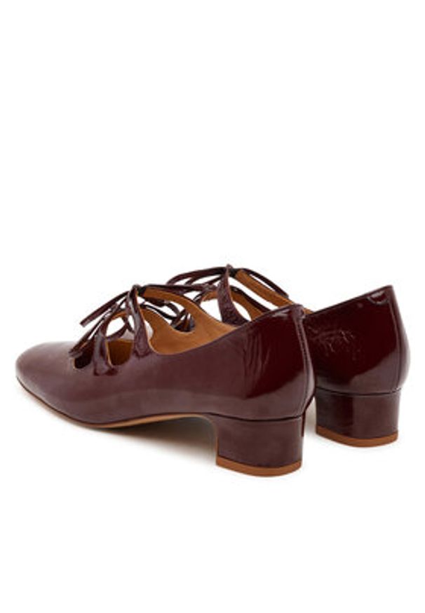 BALAGAN - Balagan Czółenka Greta Bordowy. Kolor: czerwony. Materiał: skóra