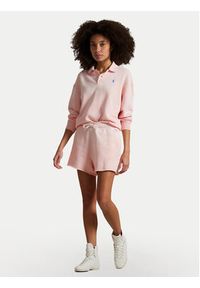 Polo Ralph Lauren Bluza 211965097007 Różowy Relaxed Fit. Typ kołnierza: polo. Kolor: różowy. Materiał: bawełna #4