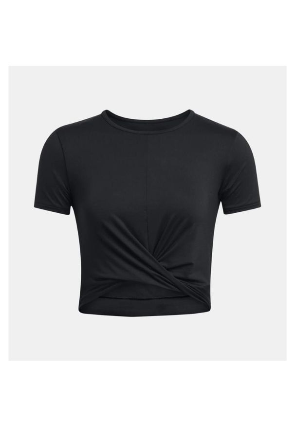 Top treningowy damski Under Armour Motion Crossover Crop. Kolor: czarny. Sport: fitness