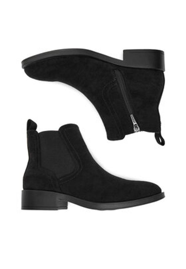 Jenny - JENNY Botki CEO-13556-T06 Czarny. Kolor: czarny. Materiał: materiał