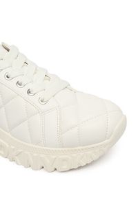 DKNY Sneakersy K4590226 Biały. Kolor: biały. Materiał: skóra #4