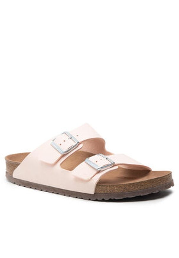 Birkenstock Klapki Arizona Bs 1019635 Różowy. Kolor: różowy. Materiał: skóra