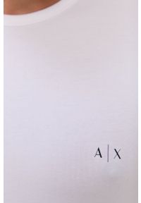 Armani Exchange t-shirt 2-pack męski kolor biały gładki. Okazja: na co dzień. Kolor: biały. Materiał: dzianina. Długość rękawa: krótki rękaw. Długość: krótkie. Wzór: gładki. Styl: casual #5