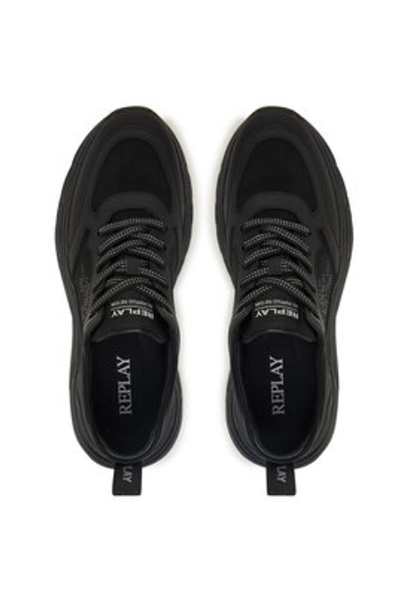 Replay - REPLAY Sneakersy GMSG8.000.C0001T Czarny. Kolor: czarny. Materiał: skóra
