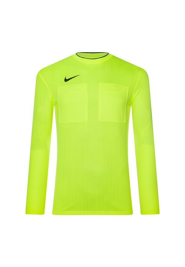 Longsleeve piłkarski męski Nike Dri-FIT Referee II. Kolor: żółty. Długość rękawa: długi rękaw. Technologia: Dri-Fit (Nike). Sport: piłka nożna