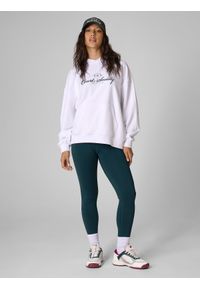 4f - 4F Legginsy dzianinowe damskie - zielone XL. Okazja: na co dzień. Kolor: zielony. Materiał: dzianina. Wzór: gładki. Styl: casual, klasyczny. Sport: tenis #1