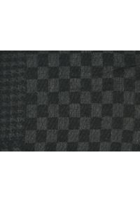 Lekki Szalik Wiosenno-Jesienny - Teer - Czarno-Grafitowy. Okazja: na spacer. Kolor: czarny, szary, wielokolorowy. Materiał: poliester. Sezon: wiosna, jesień. Styl: elegancki #2