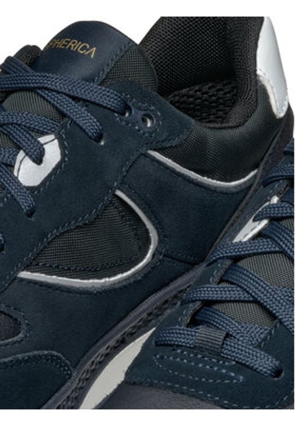 Geox Sneakersy U Spherica Actif X1 U46HGA 02285 C4002 Granatowy. Kolor: niebieski. Materiał: zamsz, skóra