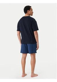 TOMMY HILFIGER - Tommy Hilfiger Piżama UM0UM03834 Granatowy Regular Fit. Kolor: niebieski. Materiał: bawełna #2